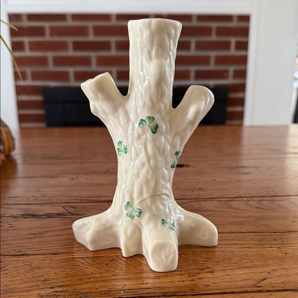 Belleek Ireland Tree Trunk Vase